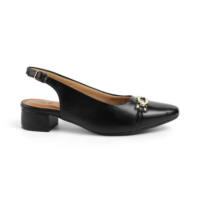 Tresmode Beshim Black | Statement Slingback Pumps