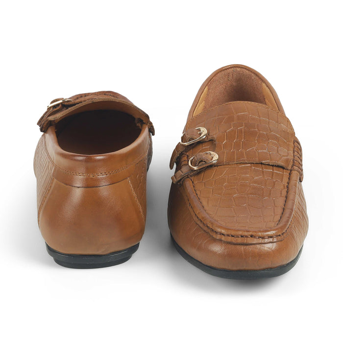 Men's Square Toe-shape Double Monk Shoes Tresmode