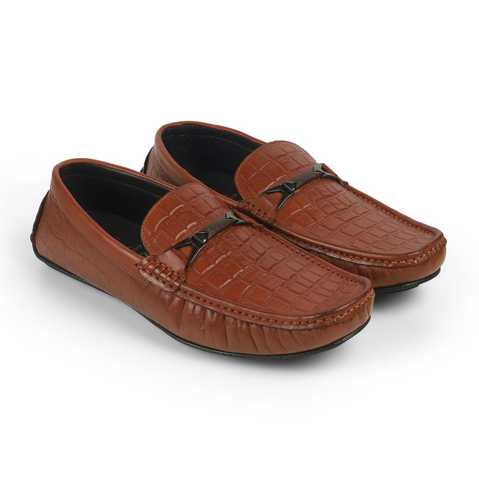 Men's Genuine Leather Driving Loafers Tresmode