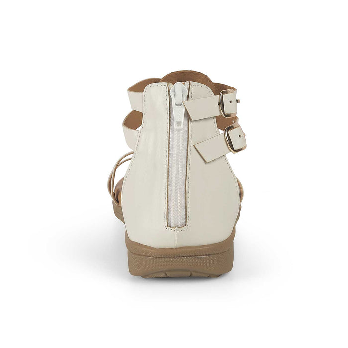 Women's White Platform Flats Tresmode