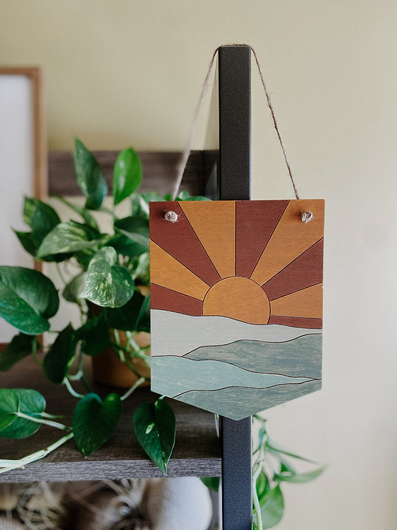Vintage Sunset Stain by Numbers