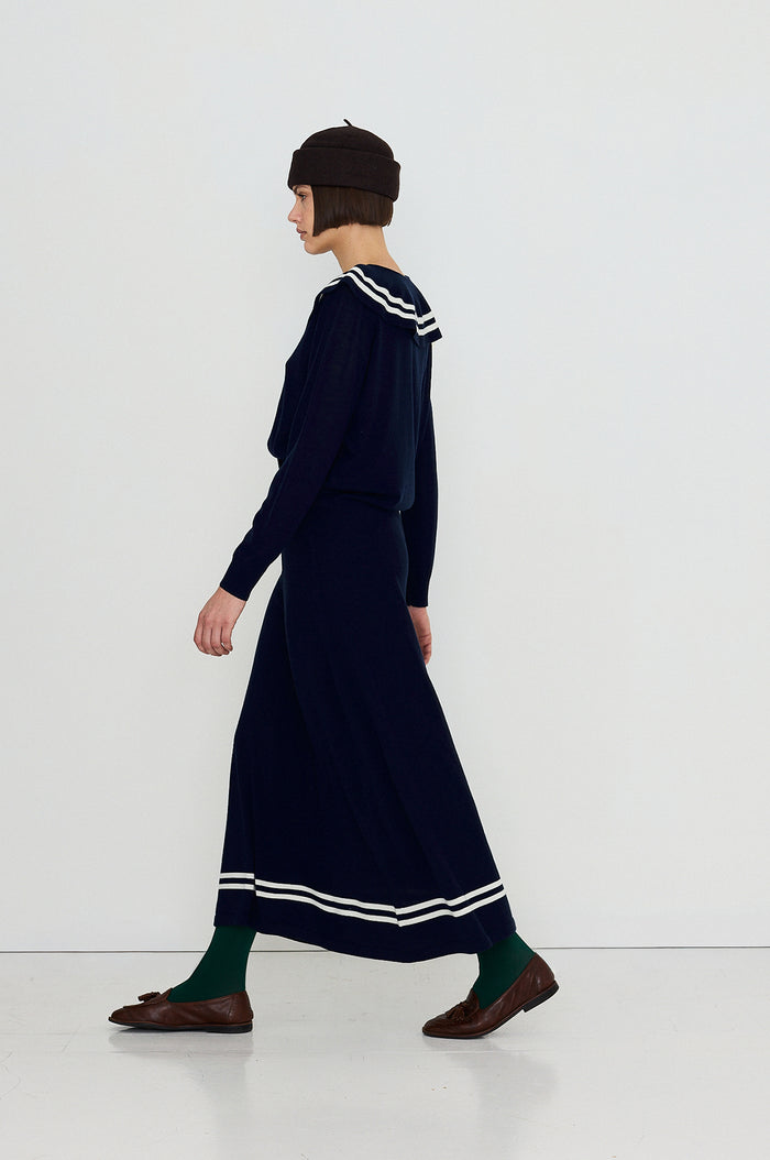 Volume Skirt Navy