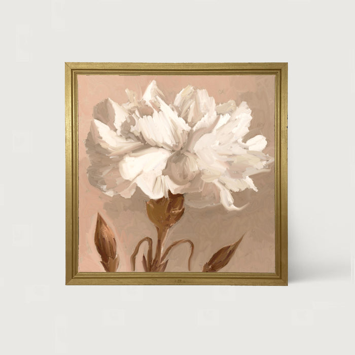 White Carnation - Framed art